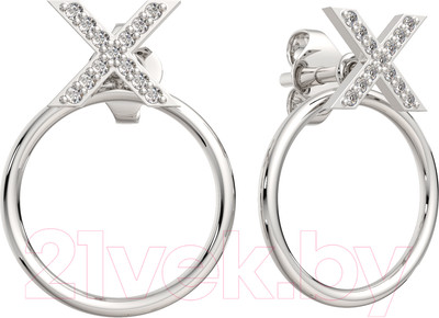 Серьги из серебра ZORKA 0310604 (с фианитами)