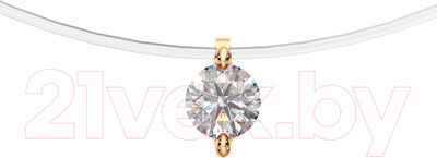 Колье из розового золота ZORKA 580003.14K.R (45см, с фианитами)