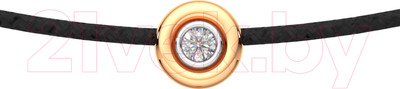 Колье из розового золота ZORKA 521004.14K.R.01 (60см, с фианитом)