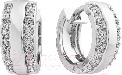 Серьги из серебра ZORKA 0310071 (с фианитами)