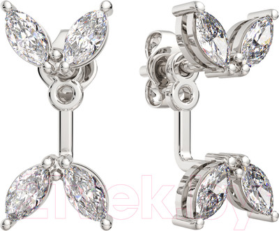 Серьги из серебра ZORKA 0310374 (с фианитами)