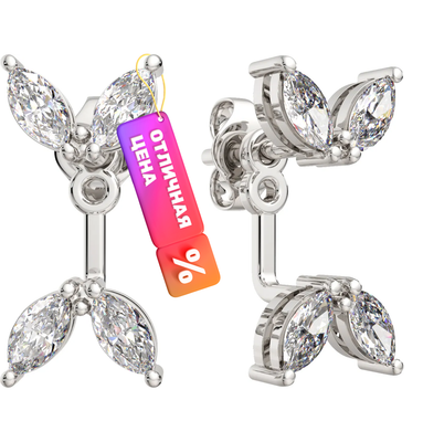 Серьги из серебра ZORKA 0310374 (с фианитами)