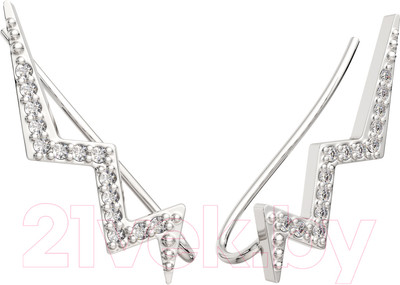 Серьги из серебра ZORKA 0310415 (с фианитами)