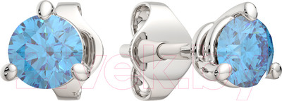 Серьги из серебра ZORKA 0310326 (с наноситаллом)