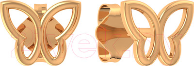 Серьги из розового золота ZORKA 300108