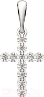 Крестик из серебра ZORKA 0440207 (с фианитами)