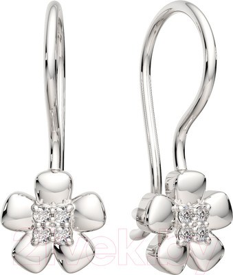 Серьги из серебра ZORKA 03101090 (с фианитами)