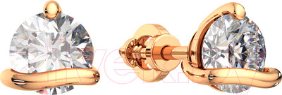 Серьги из розового золота ZORKA 310748.14K.R (с фианитами)