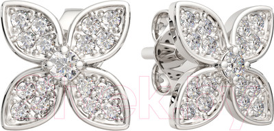 Серьги из серебра ZORKA 03101151 (с фианитами)