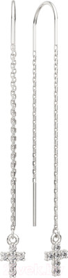 Серьги из серебра ZORKA 03101162 (с фианитами)