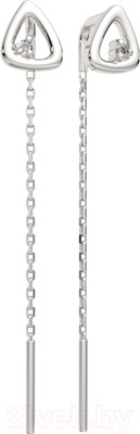 Серьги из серебра ZORKA 0310624 (с фианитами)