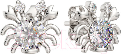 Серьги из серебра ZORKA 03101012 (с фианитами)