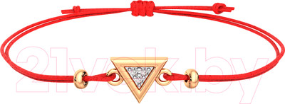 Браслет из розового золота ZORKA 670039.9K.R.02 (18см, с фианитом)