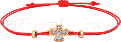 Браслет из розового золота ZORKA 670029.9K.R.02 (18см, с фианитом)