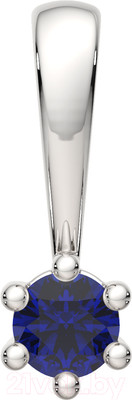 Подвеска из белого золота ZORKA 4P1002.14K.W (с сапфиром)