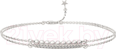 Браслет из серебра ZORKA 0640012 (20см, с фианитом)