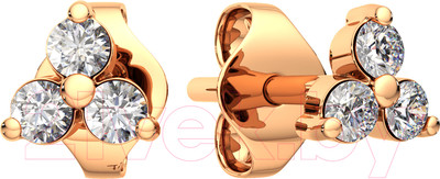 Серьги из розового золота ZORKA 310894.9K.R (с фианитами)