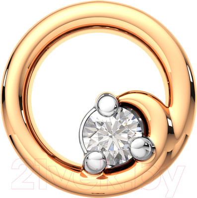 Подвеска из розового золота ZORKA 4D0041.14K.R.ZZ (с бриллиантом)