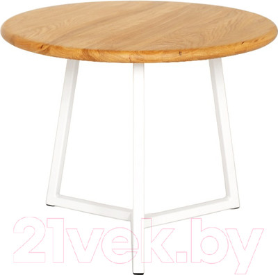 Журнальный столик Stal-Massiv SMT-60 (дуб натуральный/белый)