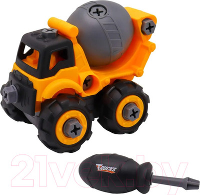Игрушка-конструктор Funky Toys Бетономешалка  отверткой / FT0398153