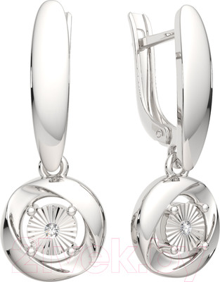 Серьги из серебра ZORKA 03D0035 (с бриллиантами)