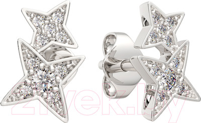Серьги из серебра ZORKA 0310803.ZZ (с фианитами)