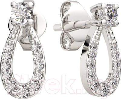 Серьги из серебра ZORKA 0310885.ZZ (с фианитами)