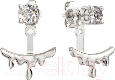 Серьги из серебра ZORKA 0310491 (с фианитами)