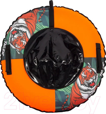 Тюбинг-ватрушка Snowstorm BZ-100_TIGER (100см, оранжевый/черный)