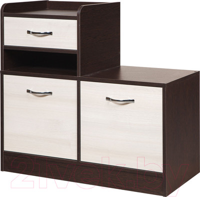 Тумба в прихожую Мебель-Класс Порто-5 (венге/ясень шимо светлый)