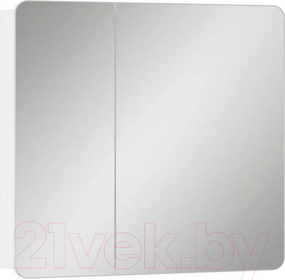 Шкаф с зеркалом для ванной Volna 80