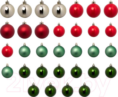 Набор елочных игрушек Swed house Vintertid 34.56.6455 (разноцветный)