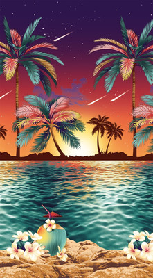 Полотенце Milanika Вафельное Гавайи 80x150