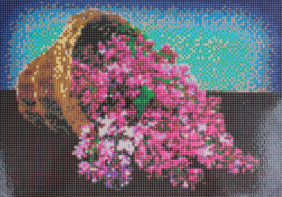 Набор алмазной вышивки Darvish Корзина с сиренью / DV-9512-15