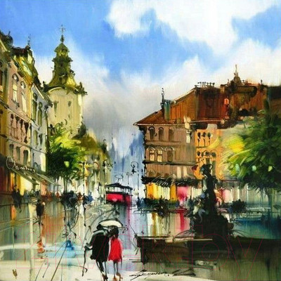 Набор алмазной вышивки Darvish По улочкам старого Львова / DV-9518-15