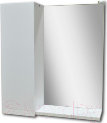 Шкаф с зеркалом для ванной Гамма 09Ф8 (левый)