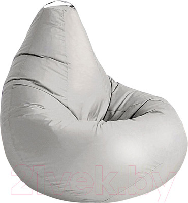 Бескаркасное кресло Kreslomeshki Груша XXL / G-130x90-S (серебристый)