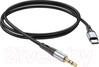 Кабель Hoco UPA22 Type-C - Jack(M) 3.5mm (1м, черный)