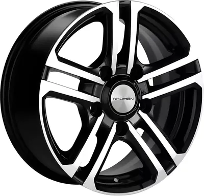 Литой диск Khomen KHW1602 Niva 4x4 16x6.5" 5x139.7мм DIA 98.5мм ET 40мм Black FP