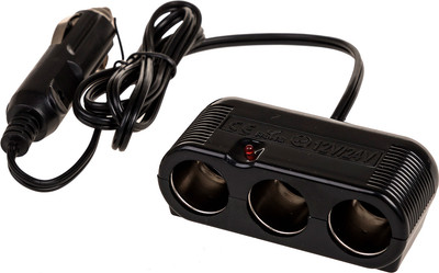 Разветвитель в прикуриватель Skyway S02301026 (черный)