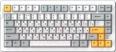Клавиатура Dareu A81 (белый/желтый)