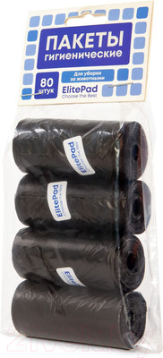 Пакеты для выгула собак ElitePad Standart / 5897/EP (4x20шт, черный)