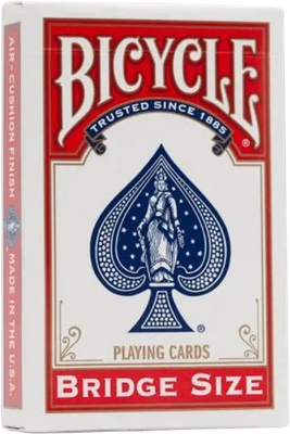 Игральные карты Bicycle Rider Back Bridge Size / 1004995-r (красный)