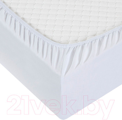 Простыня Milanika Белая 140х200х20 (трикотаж)