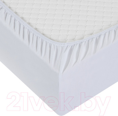 Простыня Milanika Белая 180x200x20 (трикотаж)