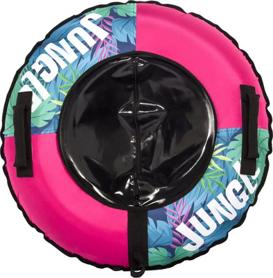 Тюбинг-ватрушка Snowstorm BZ-90 Jungle / W112909 (90см, розовый/зеленый)