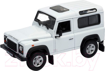 Масштабная модель автомобиля Welly Land Rover Defender I / 22498W (белый)