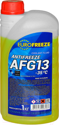 Антифриз Eurofreeze AFG 13 -35C / 53351 (1кг, желтый)