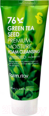 Пенка для умывания FarmStay С семенами зеленого чая (100мл)