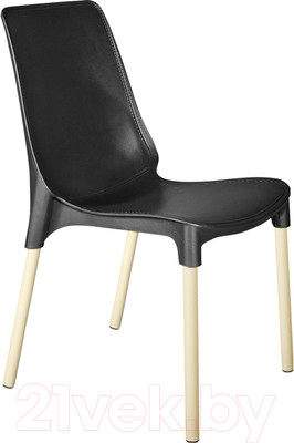 Стул Sheffilton SHT-S75 (черный/ваниль)